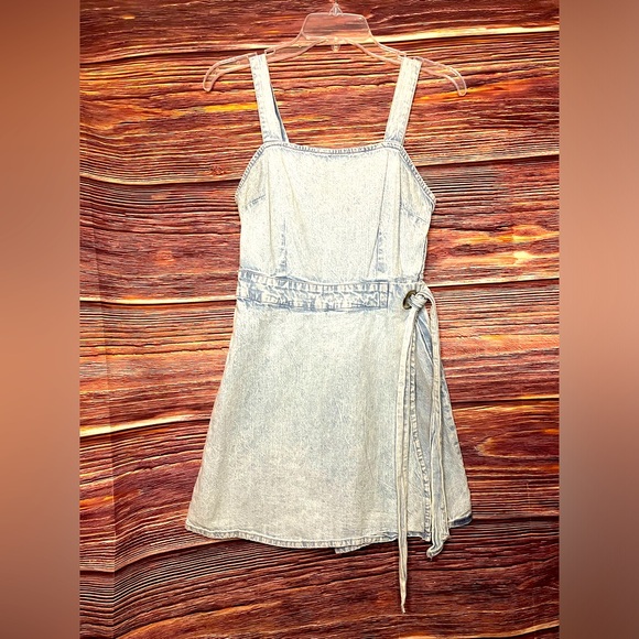 Sincerely Jules Light Denim Skort Dress. Size Large. - Picture 1 of 5